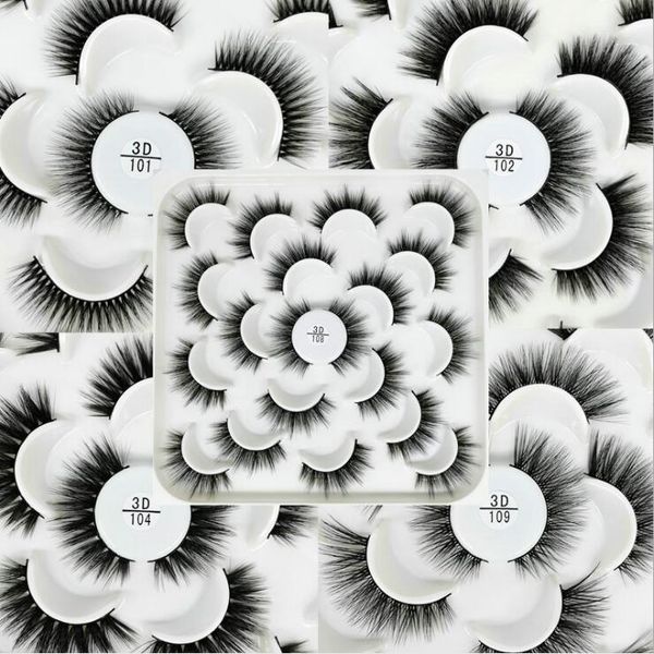 

long dramatic mink lashes 3d mink eyelash 5d long thick mink lashes handmade false eyelashes eye makeup maquiagem 10 pairs/set