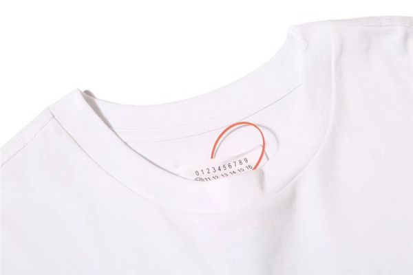 

последние топ с коротким рукавом футболки мужчины женщины нечеткие цифры печатные тройники хлопок, White;black