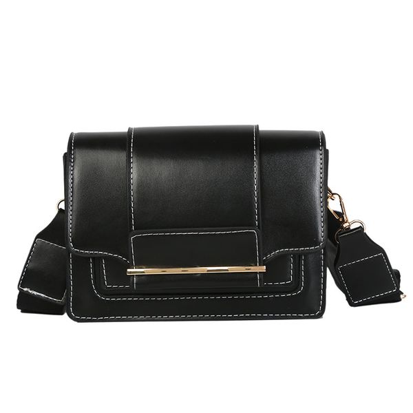 

women retro crossbody bags female stylish mini messenger shoulder bag black