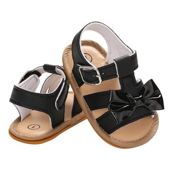 

2020 baby girl shoes cute summer bowknot non-slip prewalker buckle strap infant casual toddler comfortable sole crib shoes