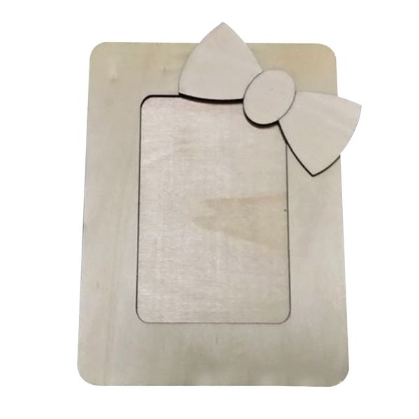 

5pcs crafts wooden accessories home gifts easy use p frame deskdiy rectangle ornament home decoration picture office