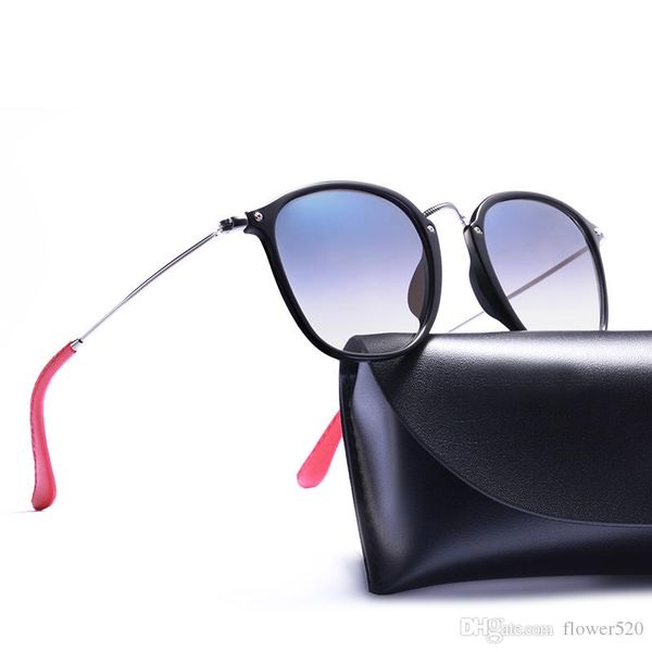 Großhandels-Neue Ankunft 2448 quadratische Sommer-Sonnenbrille für Männer Fasion Fahren 53mm Designer-Brille Fer 5 Farben mit Fall