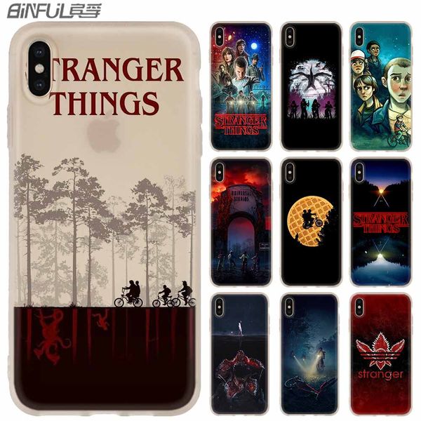 

phone cases luxury silicone soft cover for iphone xi r 2019 x xs max xr 6 6s 7 8 plus 5 4s se coque stranger things