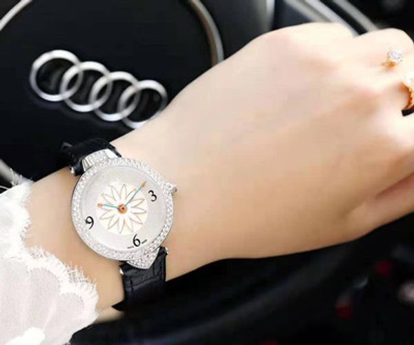 

luxury watches women watch m diamonds dial band roman numerals quartz watches for womens ladies designer watches ing, Slivery;brown