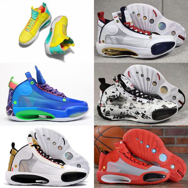 

jayson tatum jumpman 34 xxxiv pe blue o men basketball shoes sport sneaker 34s xxxiv guo ailun zoom red explosively light athletic train, White;red