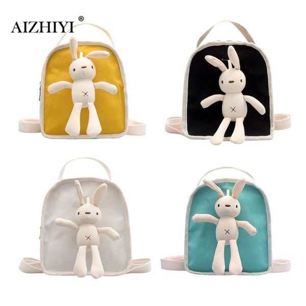 

pendant canvas book bag women crossbody shoulder cartoon backpacks
