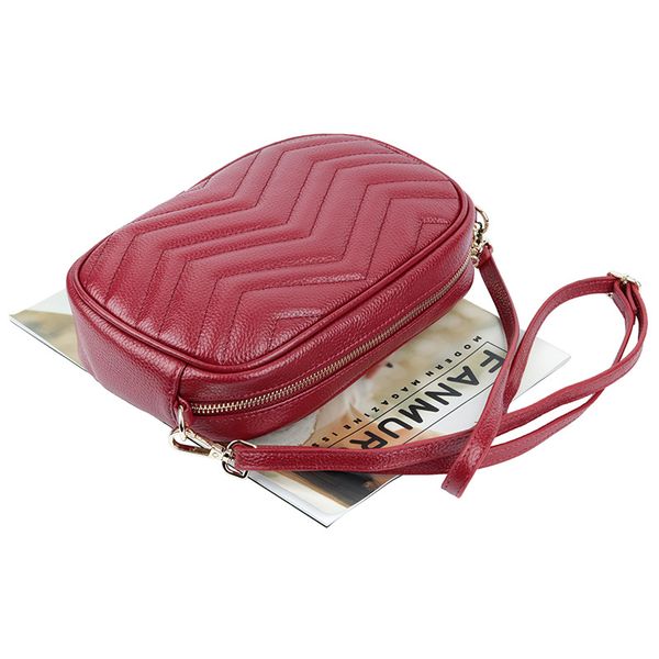 

wholesale 2020 new bag cowhide leather-bag fashion womens shoulder bag messenger bag female