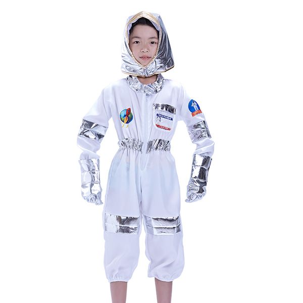

halloween costume boys clothing astronaut astronaut clothes dance cosplay suit pilots onesies + headgear + gloves, Black;red