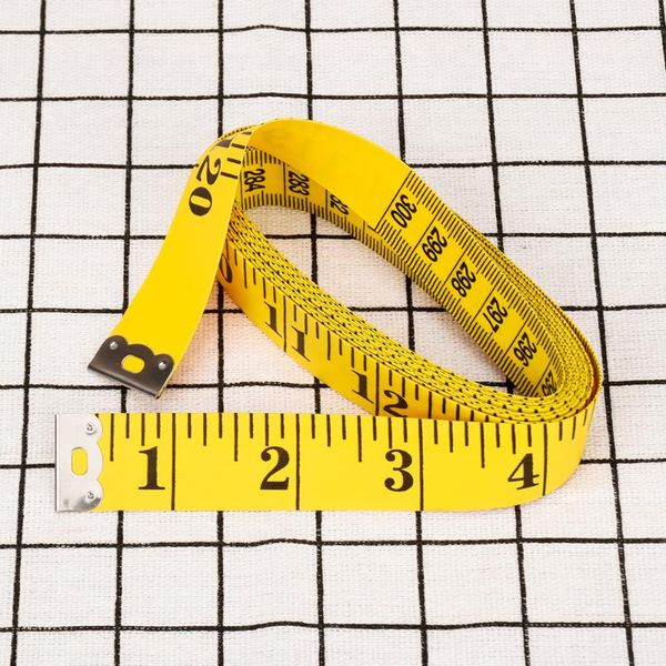

лучшие качества прочный мягкий 3 meter швейные портной yellowtape тела измерение мера правитель пошив швейные принадлежности, Black