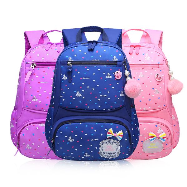 

girls cute schoolbag for primary school students oxford waterproof luggage bag print travel shoulder backpacks children rucksack