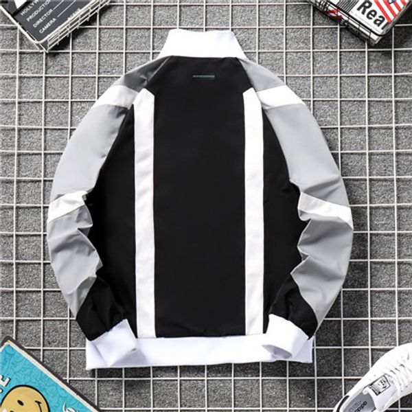 

2019 new designer mens fashion loose windbreaker brand long sleeve and natural colors for sport coat with size xs-xl qsl198168, Black
