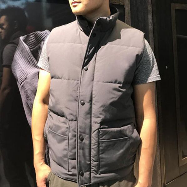 Moda Inverno Piumini Colletto alla coreana Uomo Classico Designer Giacca senza maniche Stile semplice Abbigliamento da uomo all'aperto di alta qualità Taglia S-3XL