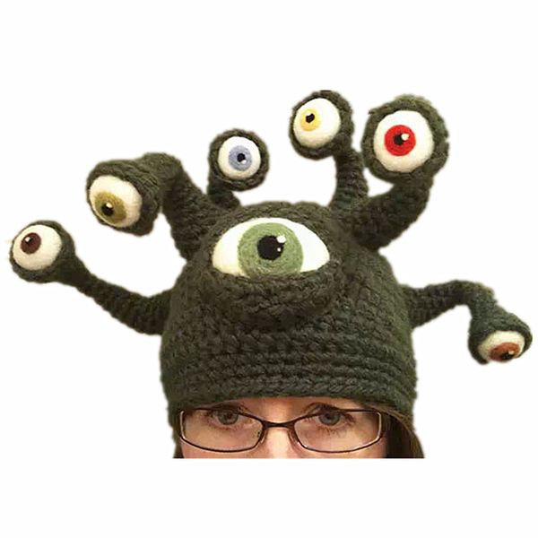 

allkpoper tentacle ocs funny hat beanie for women hand make hats caps men winter warm hats for women gorros mujer invierno