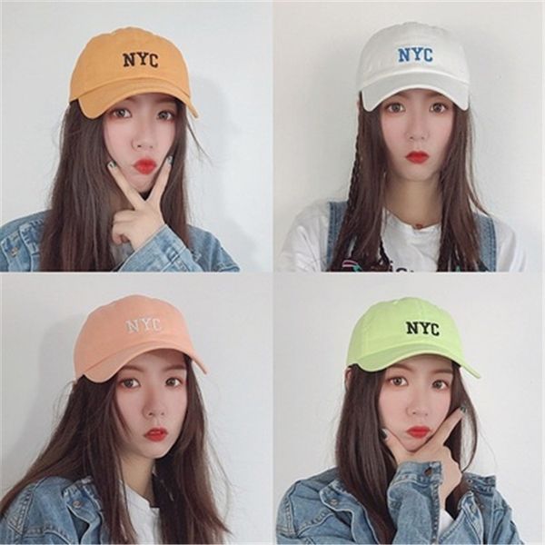 

all-match trendsetter embroidered baseball nyc embroidery baseball cap male and female students fashionable cap, Blue;gray