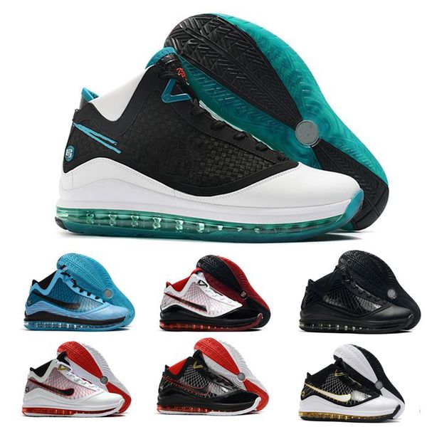 

lebrons 7 2020 basketball shoes fresh bred king equalit lightyear lebron sneaker 7s sports trainers size 7-12, Black