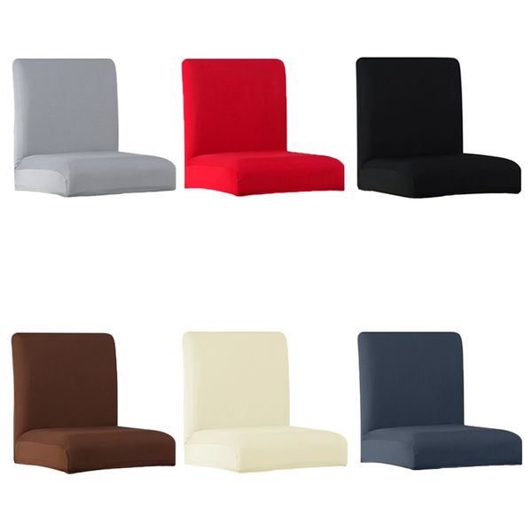 

lellen pure color stretch bar chair cover seat covers slipcover l banquet dining housse de chaise armchair christmas home