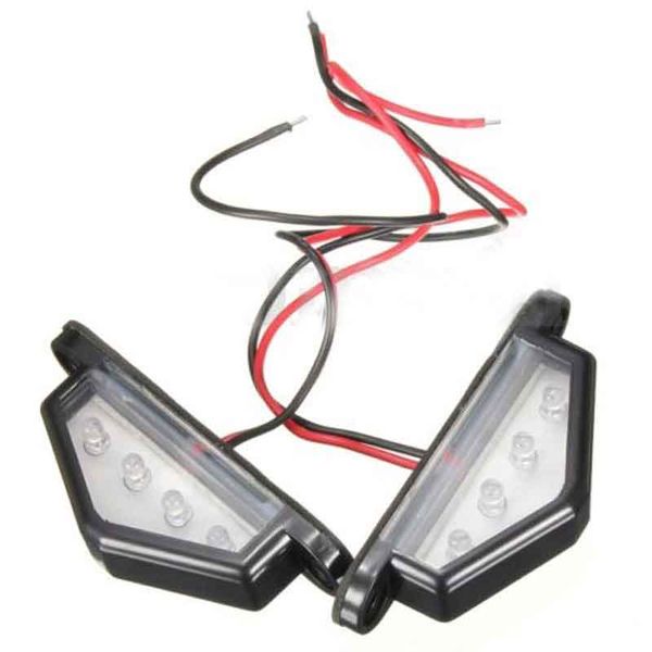 

2pcs 4 led license number plate light tail rear lamp car truck trailer lorry van