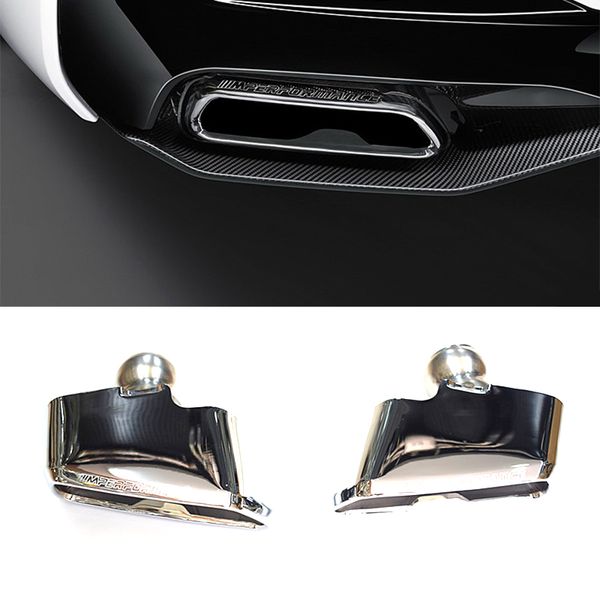 

для bmw 5 серии новые g30 g38 540 530 mp типа площади рта 2018 года 2019 автомобилей выхлопные системы задний глушитель tip tail насадки на