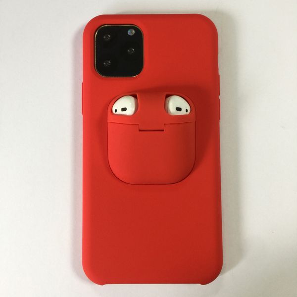 

original liquid silicone case and airpods cover for iphone 11 pro max 11 xs max xr x 8 plus 7 6s 6 plus
