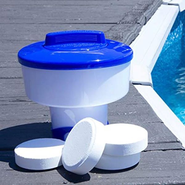 

8/10 inches mini swimming pool automatic floating spa tub disinfection tablets dispenser tablet dispenser