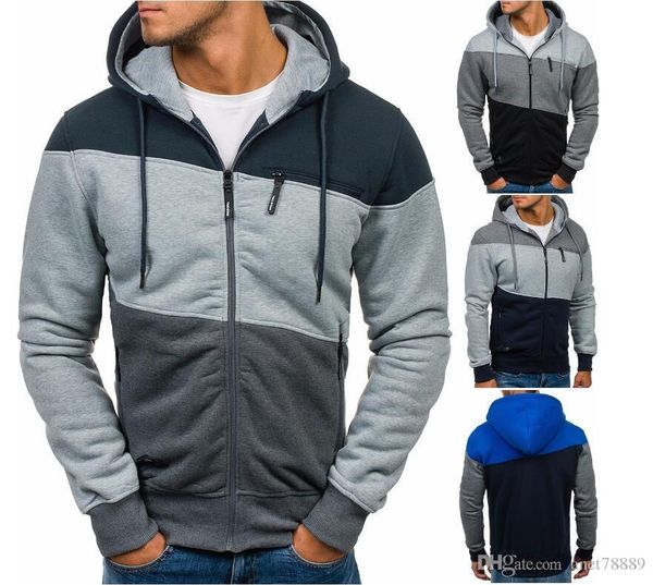 

new fashion men's jackets hoodies baseball sports coats sweatshirts outdoor outerwear windbreaker pullover sportswear, Black;brown
