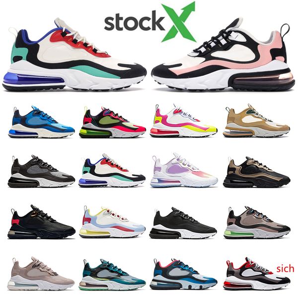 

новый react кроссовки для мужчин женщин тренер баухаус регги парашют мульти резинки коралловый черный металлик золото мужские бегун спортивн