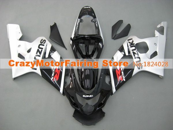 

высокое качество новый abs мотоцикл обтекатели подходят для suzuki gsxr600 750 600 750 k4 2004 2005 04 05 обтекатель кузова на заказ черный