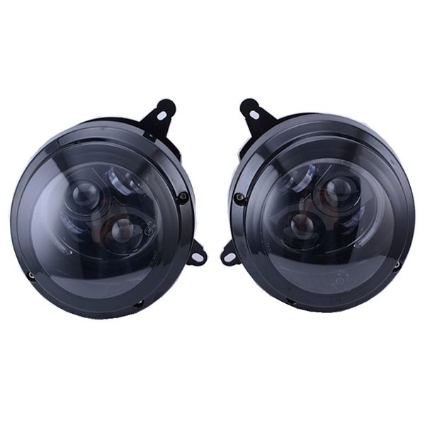 

led headlights assembly with drl angle eyes projector headlamps replacement with hi/lo beam for patriot 2011-2015