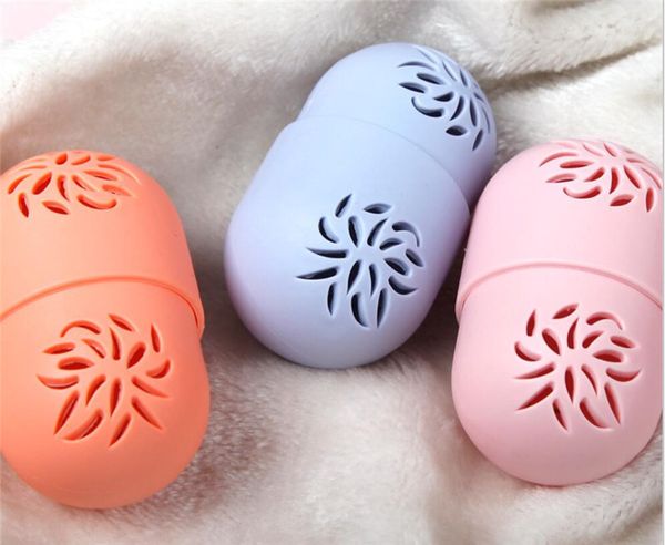 

горячая красота здоровья силиконовые красоты губка ящик для хранения яйцо стенд порошок слойка сушки держатель плесень доказательство космет