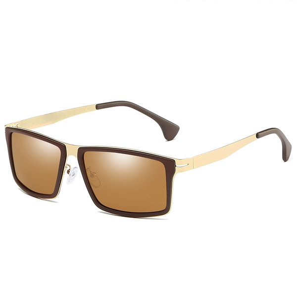 

1 women's men's sunglasses men's high-end sunglasses high-end business glasses metal hinges uv400 high-grade square driver su, White;black
