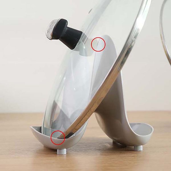 

plastic pan pot lid cover rack cutting board storage holder shelf kitchen stand multi-functional plastic kitchen tool other kitchen dining