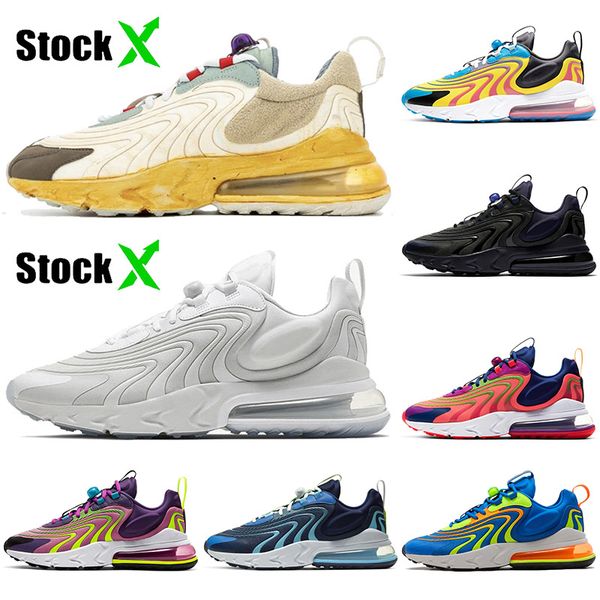 

stock x 2020 fashion react eng designer cushion running shoes trails triple white sport sneakers for men women 36-45, White;red