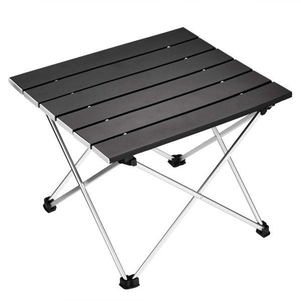 

portable folding camping table aluminum desk table suitable for outdoor picnic barbecue cooking holiday beach hiking traveli