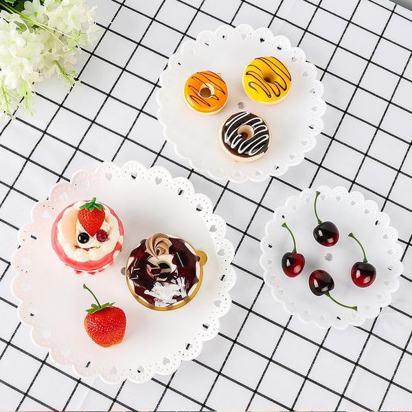 

3 tier plastic cake stand holder afternoon tea dessert fruit tier stand wedding plate party three layer cake rack bakeware supply fa3316