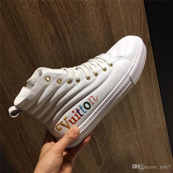 

19ss men new arrival fashion shoes flock leather winter warm fur board shoes comfortable men sneakers cqcq1, Black