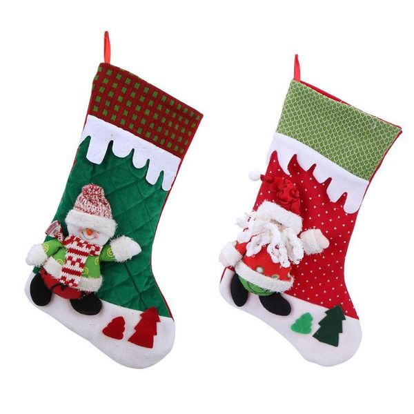 

home christmas theme decoration stocking gift storage bag ornaments