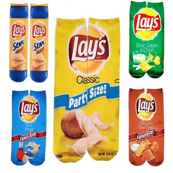 

3d printing socks zero medium tube digital stocking printing personality socks, Black