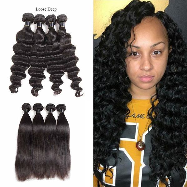 

peruvian loose deep hair weft unprocessed virgin human hair extensions natural black dyeable weaves straight hair bundles wefts 50g/pcs