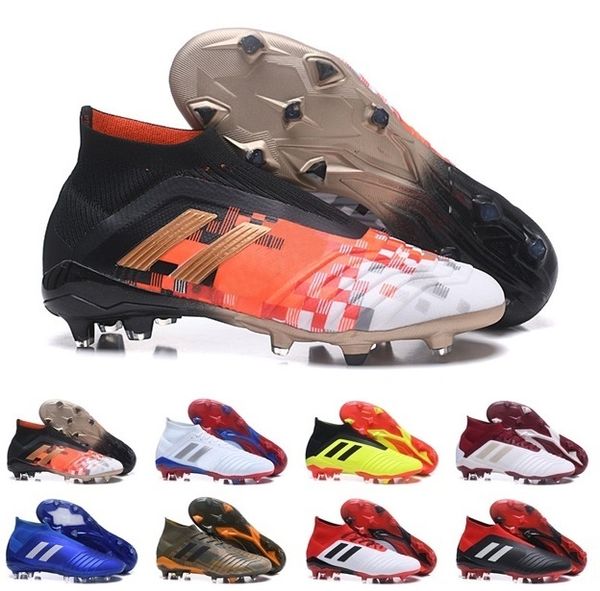 

Мужские 2018 Messi Predator Telstar 18+ FG мальчики девочки футбольные бутсы Chaussures де футбольные бутсы мужчины CR дети футбольная обувь Неймар футбольные бутсы