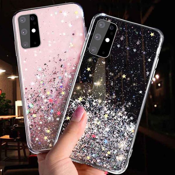 

lovecom gradient блеска звезды телефона чехол для samsung galaxy s20 a51 a50 s10 s9 s8 plus s10e примечание 10 мягких эпоксидного телефон за
