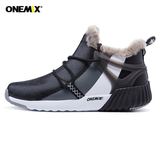 

onemix waterproof snow boots women sneaker men trainers walking outdoor athletic comfortable warm wool shoes sports de loisirs