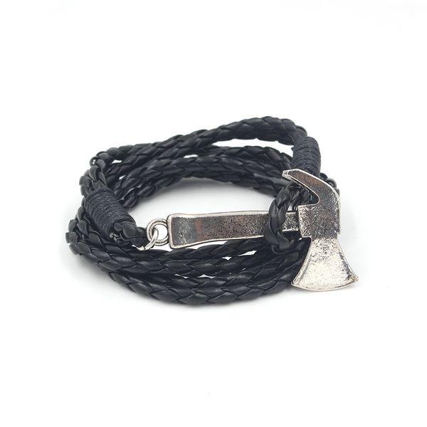 

faitheasy украшения ручной weave axe кожаная браслет браслет украшения man, Golden;silver