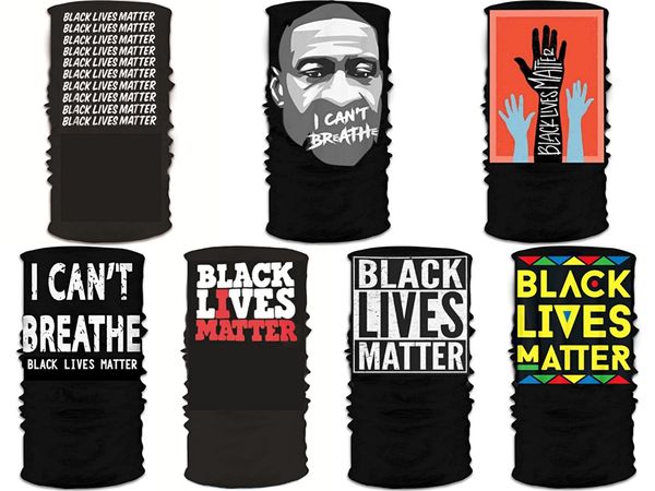 

i cant breathe2020 3in1 beanie hats ski snood scarf women men thermal fleece scarf snood neck warmer face mask winter spring #336, Black