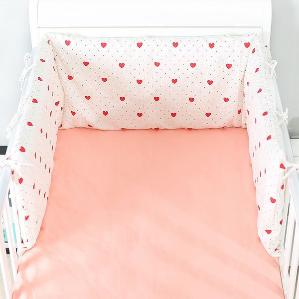 

pure cotton anti-collision crib bumper 1 piece detachable baby bedding bumper available for four seasons