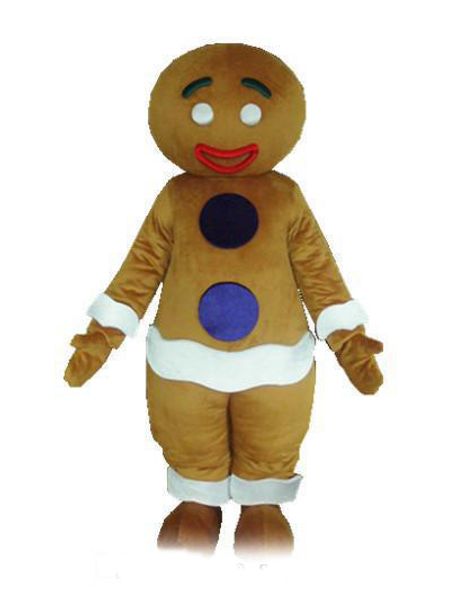 2019 Hot sale gingerbread man traje da mascote para adulto novo Natal gingernut gingersnap tema trajes anime carnivcal fancy dress