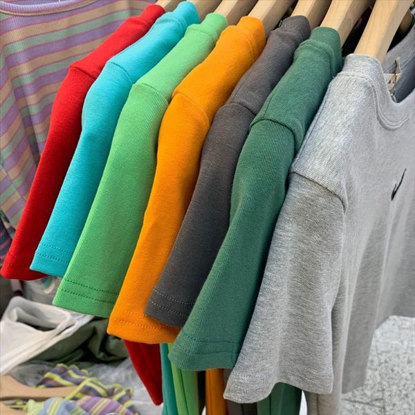 

2020 small round collar loose solid color slim pure color hooked shirt for women short small round collar loose hooked sh slim hook shor, White