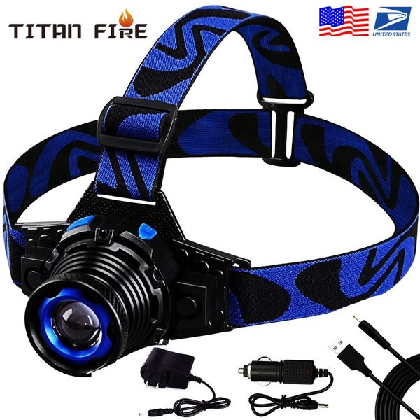 

ultra bright led rechargeable headlamp waterproof led headlight q5 led rotary zoom 3 modes head lamp built-in lithium battery