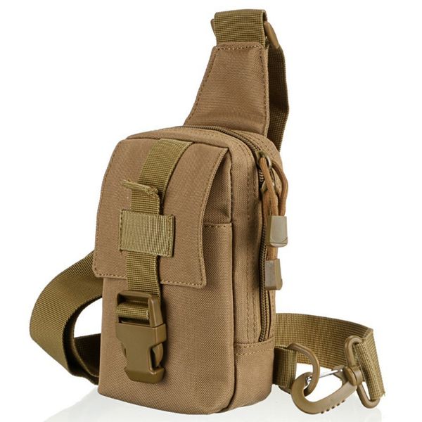 

oxford cloth outdoor bag shoulder camping hiking bag camouflage hunting brown