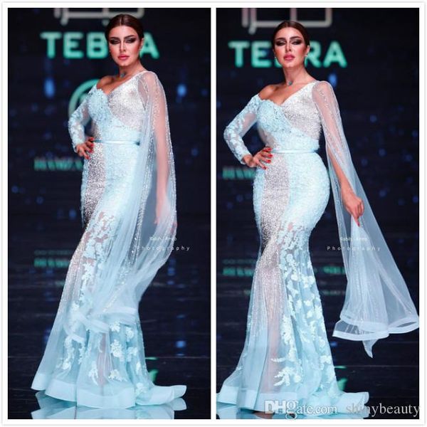 

2020 arabic aso ebi luxurious vintage evening dresses lace beaded mermaid prom dresses long sleeves formal party second reception gowns, Black;red