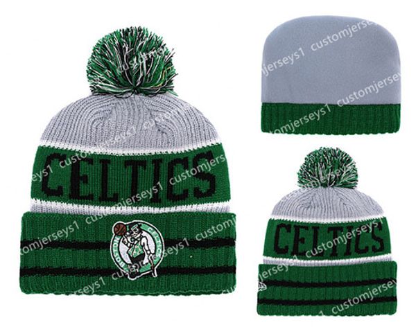new era men's boston celtics knit hat